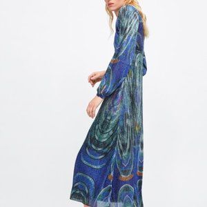 Limited Edition Zara Metallic Thread Dress NWT2019